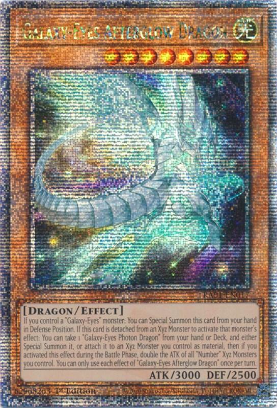 Galaxy-Eyes Afterglow Dragon [RA01-EN017] Quarter Century Secret Rare (ONLINE ORDER ONLY)
