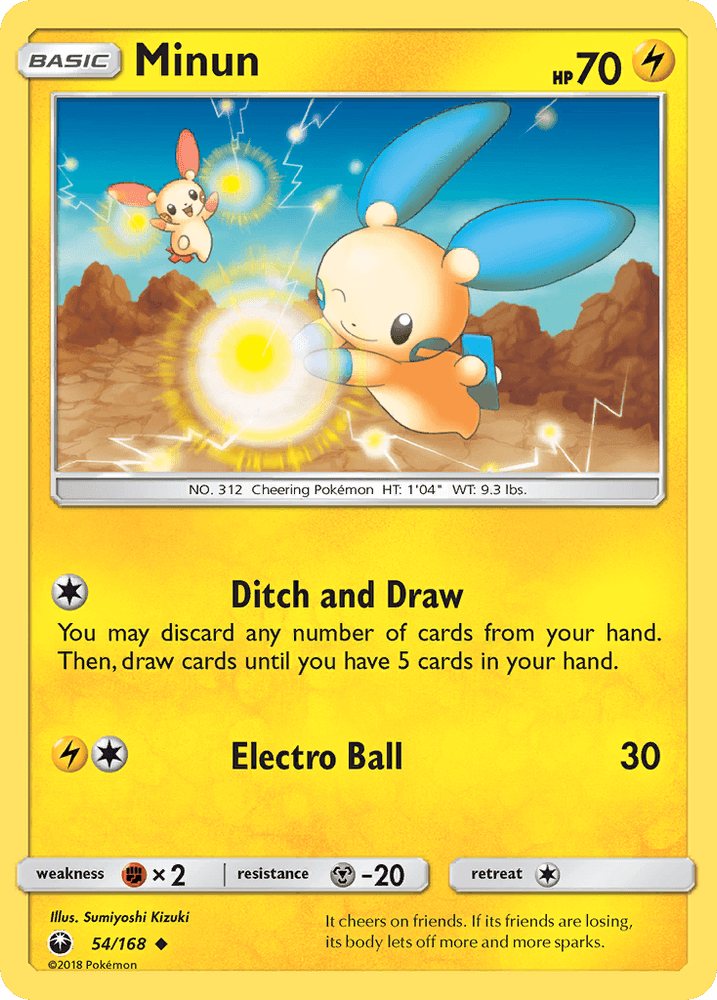 Minun (54/168) [Sun & Moon: Celestial Storm] (Online Only)