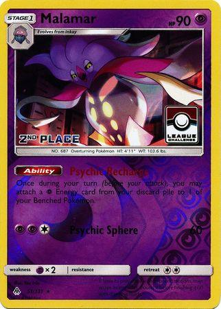 Malamar (51/131) (League Promo 2nd Place) [Sun & Moon: Forbidden Light] (Online Only)
