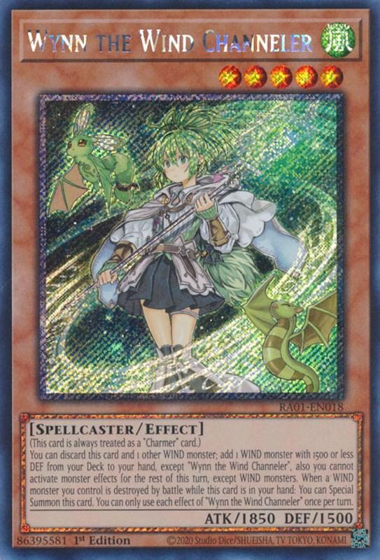 Wynn the Wind Channeler [RA01-EN018] Platinum Secret Rare (ONLINE ORDER ONLY)