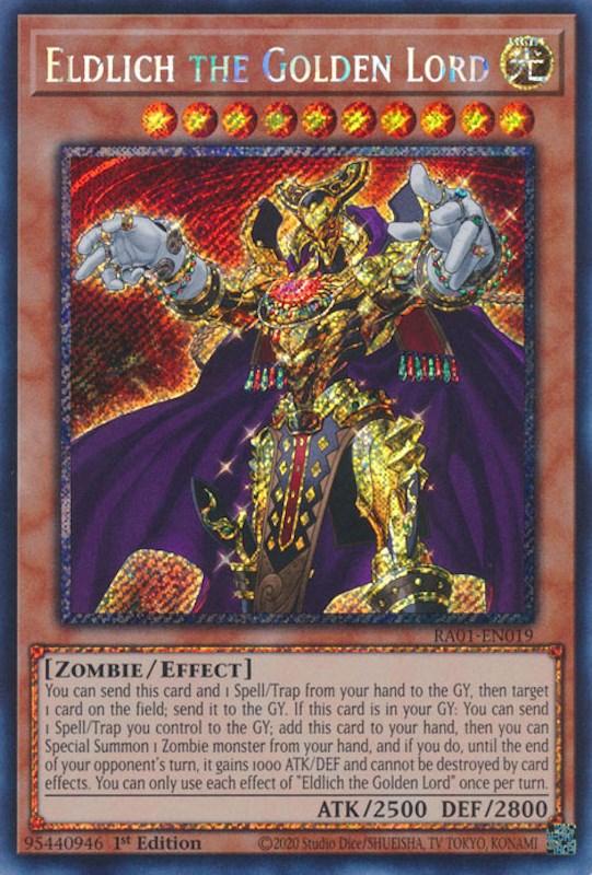 Eldlich the Golden Lord [RA01-EN019] Platinum Secret Rare (ONLINE ORDER ONLY)