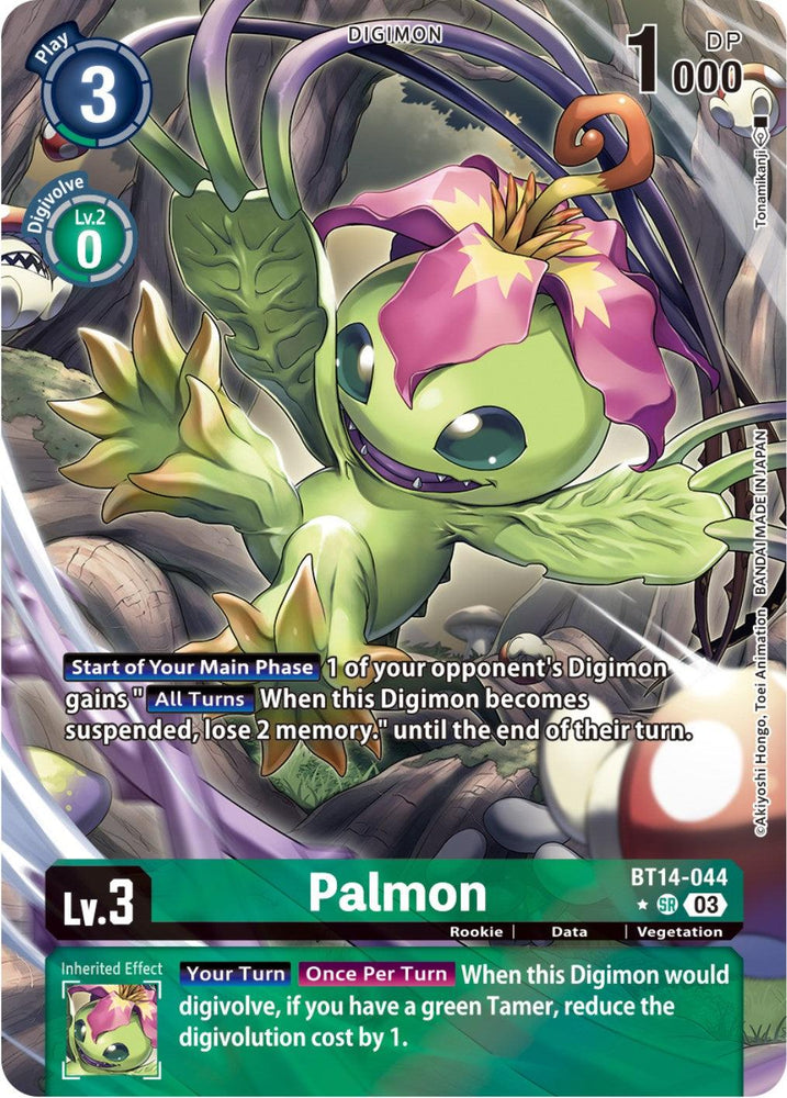 Palmon [BT14-044] (Alternate Art) [Blast Ace] (ONLINE ORDER ONLY)