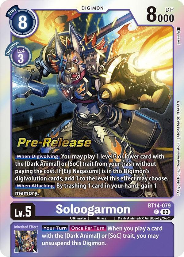 Soloogarmon [BT14-079] [Blast Ace Pre-Release Cards] (ONLINE ORDER ONLY)