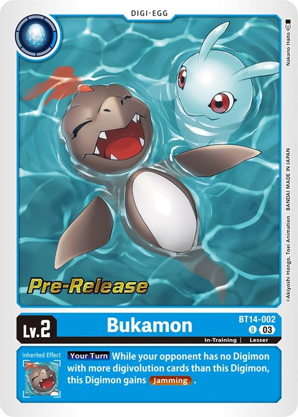 Bukamon [BT14-002] [Blast Ace Pre-Release Cards] (ONLINE ORDER ONLY)