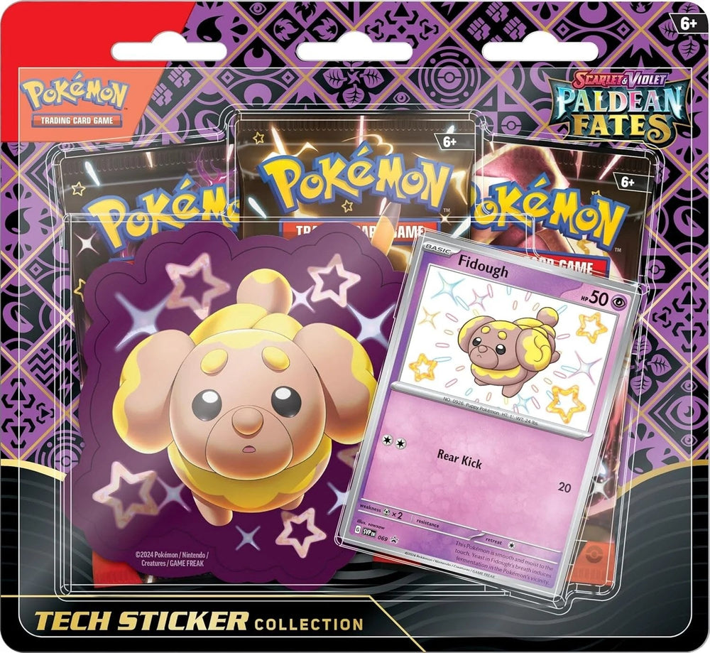 Paldean Fates Tech Sticker Collection [Fidough] [PAF - 000] (ONLINE ORDER ONLY)