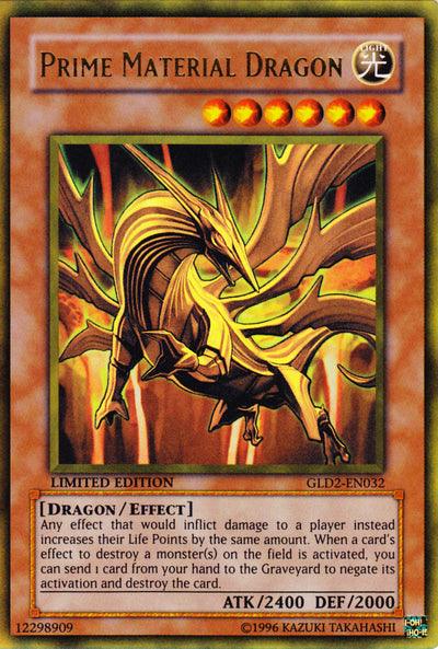 Prime Material Dragon [GLD2-EN032] Ultra Rare (ONLINE ORDER ONLY)