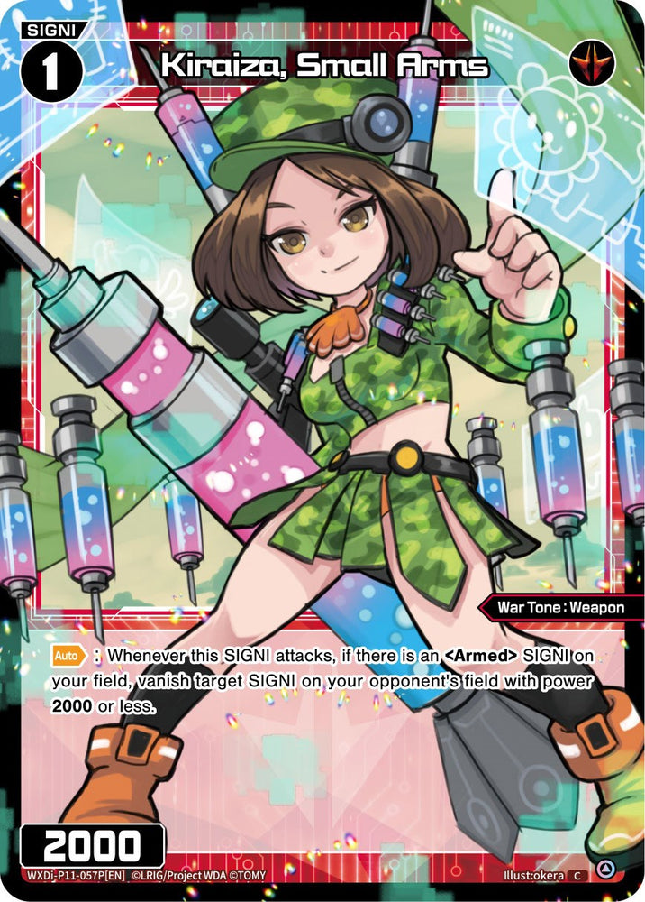 Kiraiza, Small Arms (Parallel Foil) (WXDi-P11-057P[EN]) [Reunion Diva]