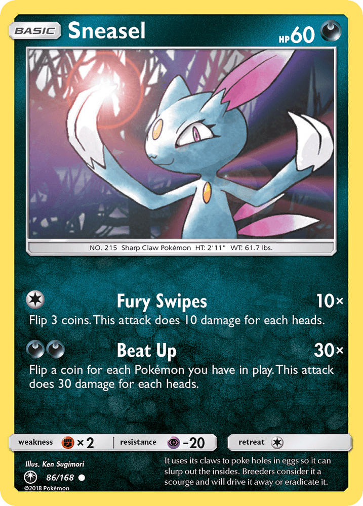 Sneasel (86/168) [Sun & Moon: Celestial Storm] (Online Only)