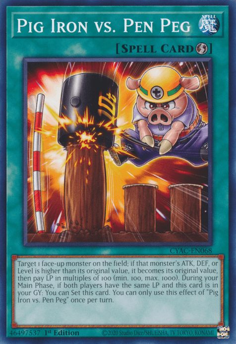 Pig Iron vs. Pen Peg [CYAC-EN068] Common (ONLINE ORDER ONLY)