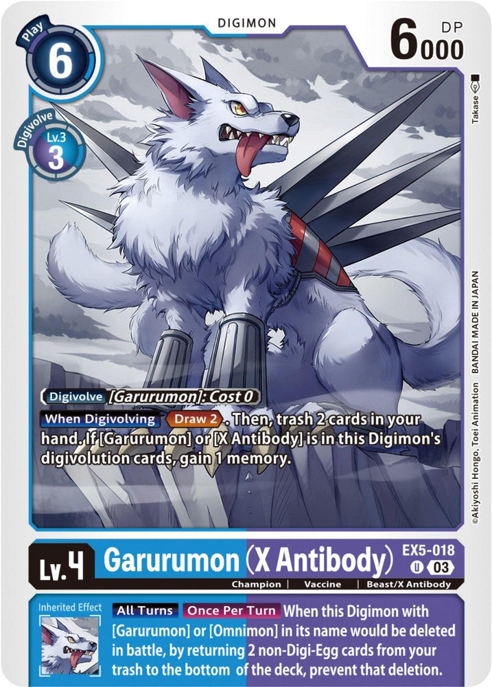 Garurumon (X Antibody) [EX5-018] [Animal Colosseum] (ONLINE ORDER ONLY)