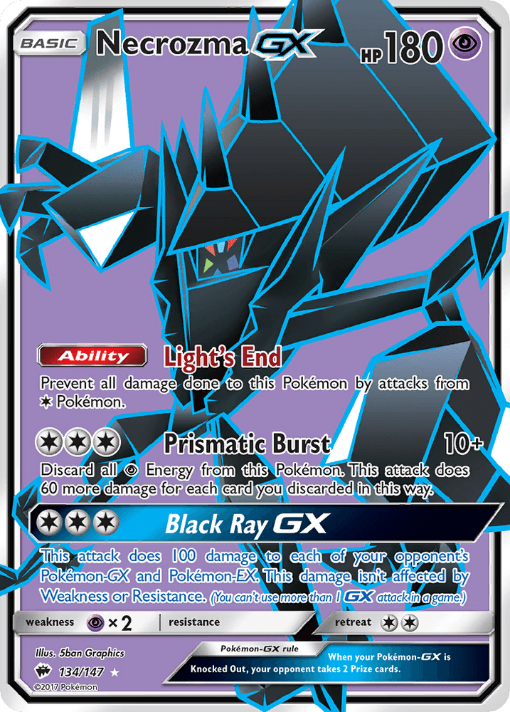 Necrozma GX (134/147) [Sun & Moon: Burning Shadows] (Online Only)