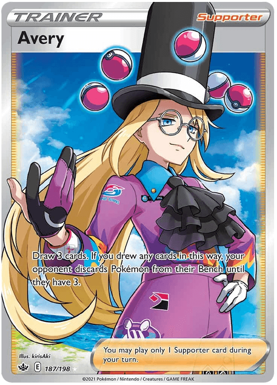 Avery (187/198) [Sword & Shield: Chilling Reign] (Online Only)