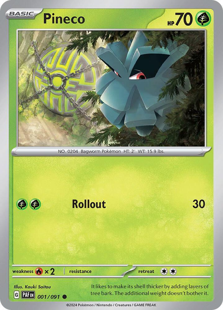 Pineco (001/091) [Scarlet & Violet: Paldean Fates] (Online Only)
