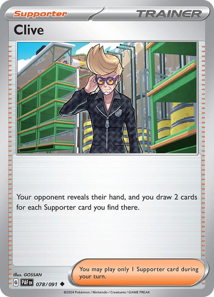 Clive (078/091) [Scarlet & Violet: Paldean Fates] (Online Only)