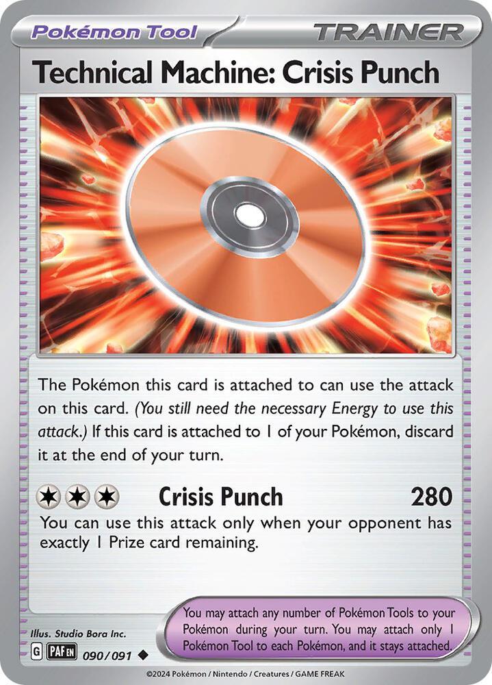 Technical Machine: Crisis Punch (090/091) [Scarlet & Violet: Paldean Fates] (Online Only)