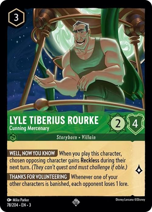 Lyle Tiberius Rourke - Cunning Mercenary (78/204) [Into the Inklands] (ONLINE ORDER ONLY)