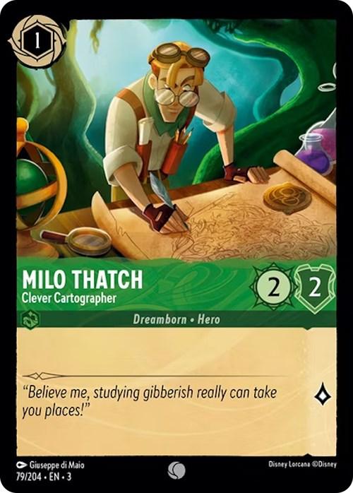 Milo Thatch - Clever Cartographer (79/204) [Into the Inklands] (ONLINE ORDER ONLY)