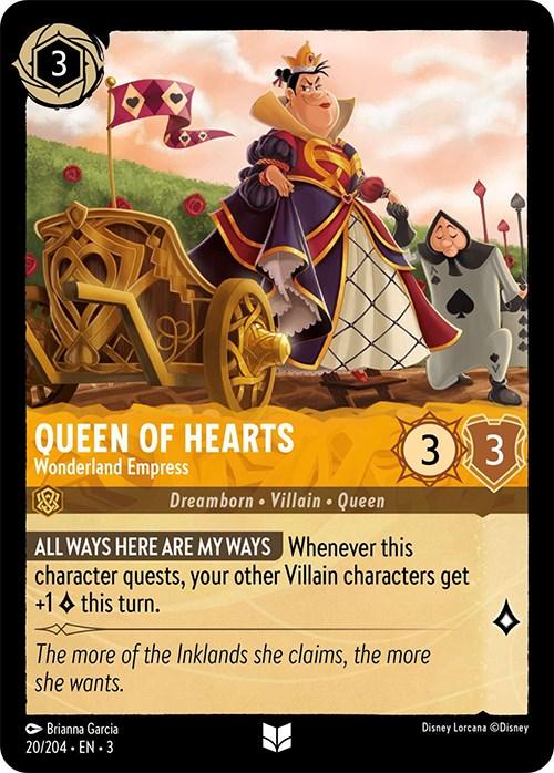Queen of Hearts - Wonderland Empress (20/204) [Into the Inklands] (ONLINE ORDER ONLY)