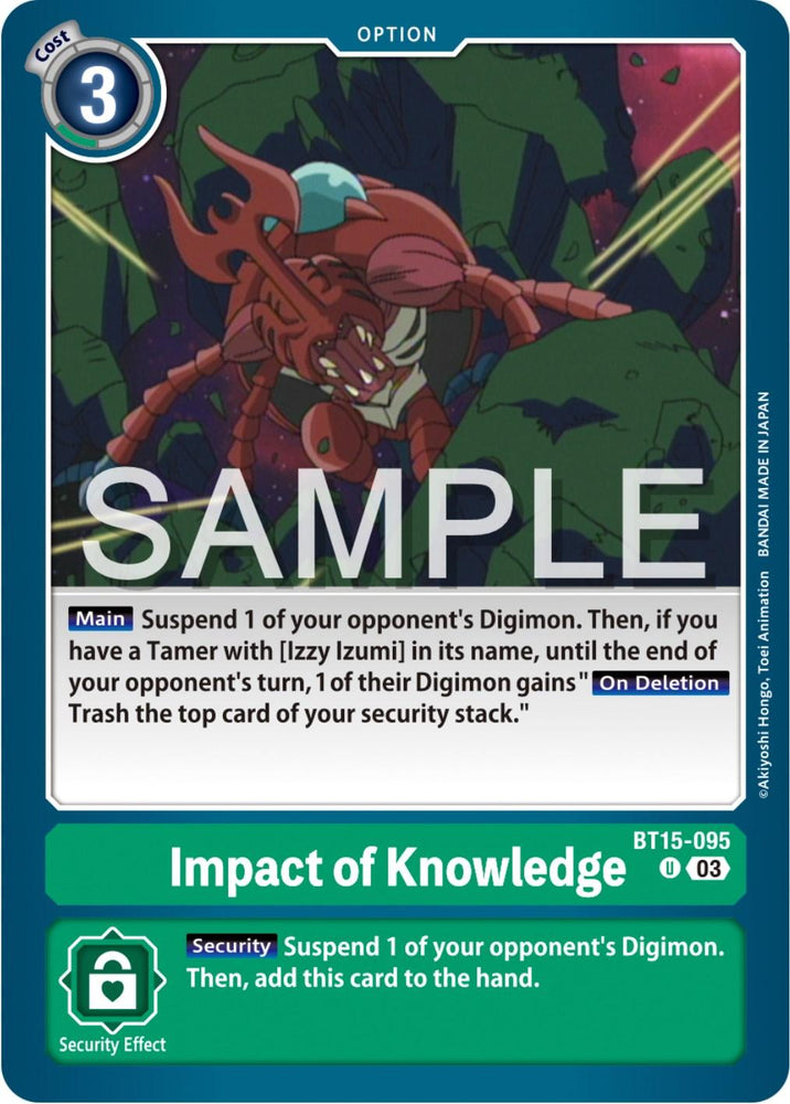 Impact of Knowledge [BT15-095] [Exceed Apocalypse] (ONLINE ORDER ONLY)