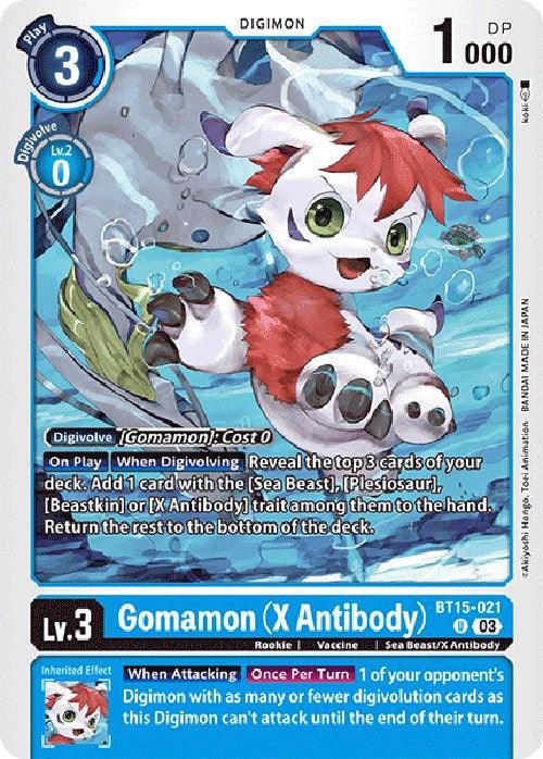 Gomamon (X Antibody) [BT15-021] [Exceed Apocalypse] (ONLINE ORDER ONLY)