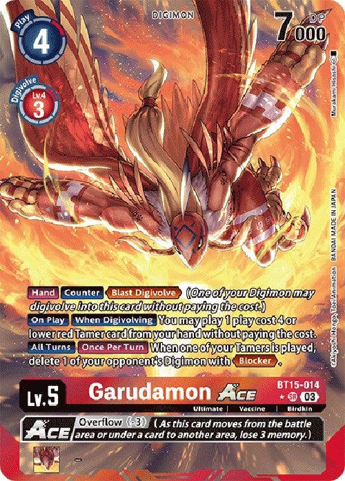 Garudamon Ace [BT15-014] (Alternate Art) [Exceed Apocalypse] (ONLINE ORDER ONLY)