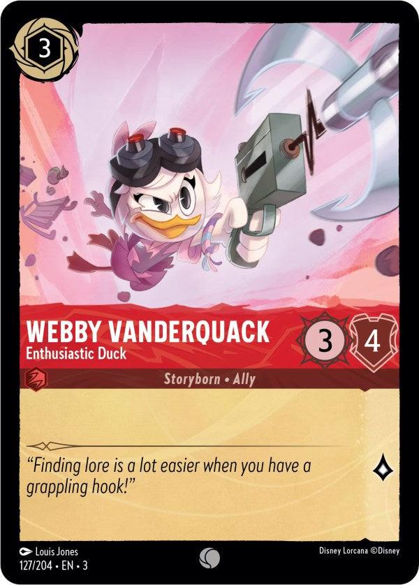 Webby Vanderquack - Enthusiastic Duck (127/204) [Into the Inklands] (ONLINE ORDER ONLY)