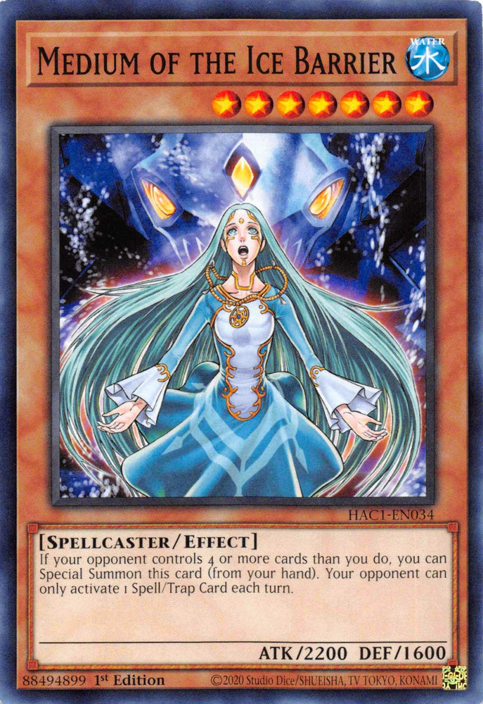 Medium of the Ice Barrier (Duel Terminal) [HAC1-EN034] Parallel Rare (ONLINE ORDER ONLY)