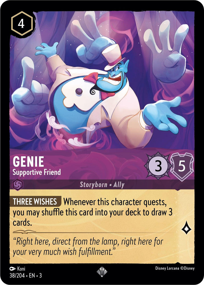 Genie - Supportive Friend (38/204) [Into the Inklands] (ONLINE ORDER ONLY)
