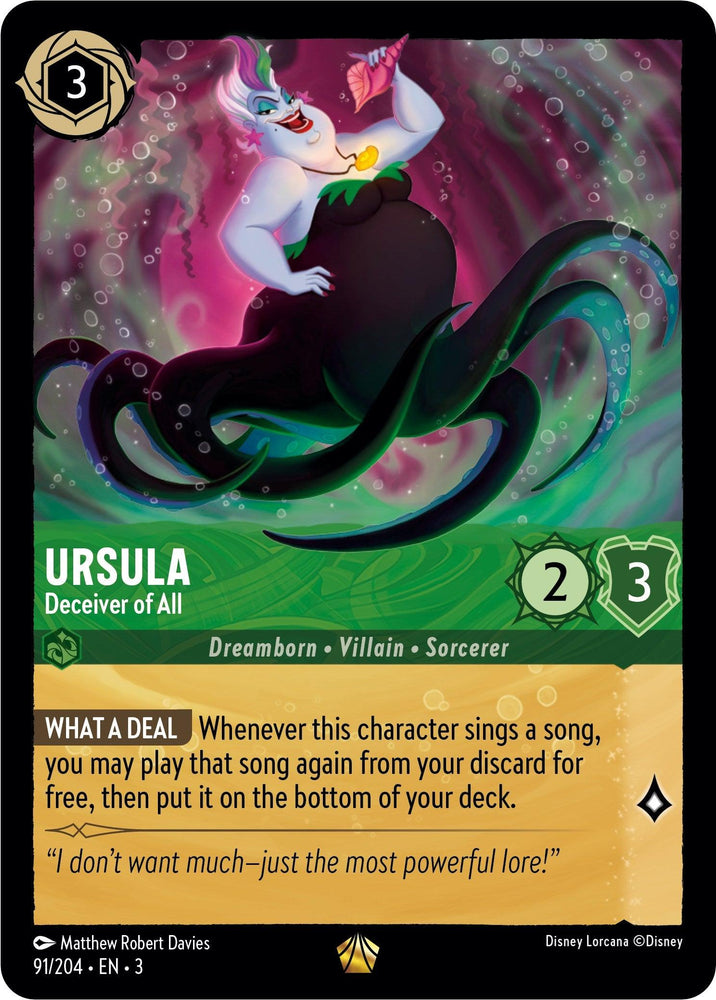 Ursula - Deceiver of All (91/204) [Into the Inklands] (ONLINE ORDER ONLY)