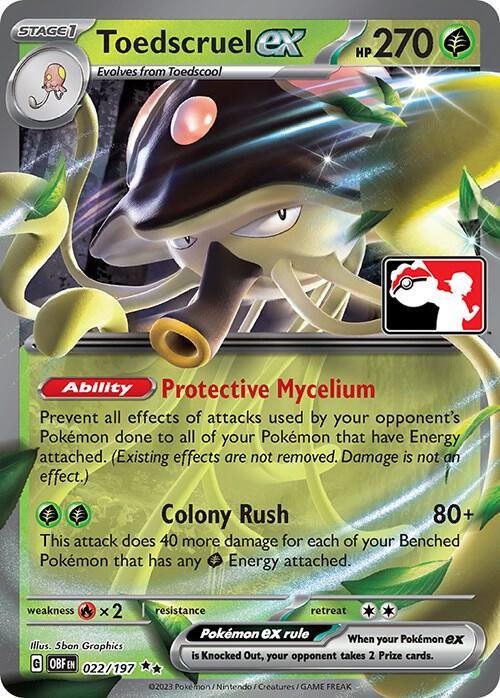 Toedscruel ex (022/197) [Prize Pack Series Four] (Online Only)