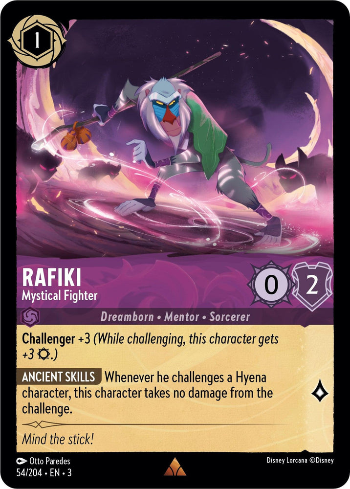 Rafiki - Mystical Fighter (54//204) [Into the Inklands] (ONLINE ORDER ONLY)