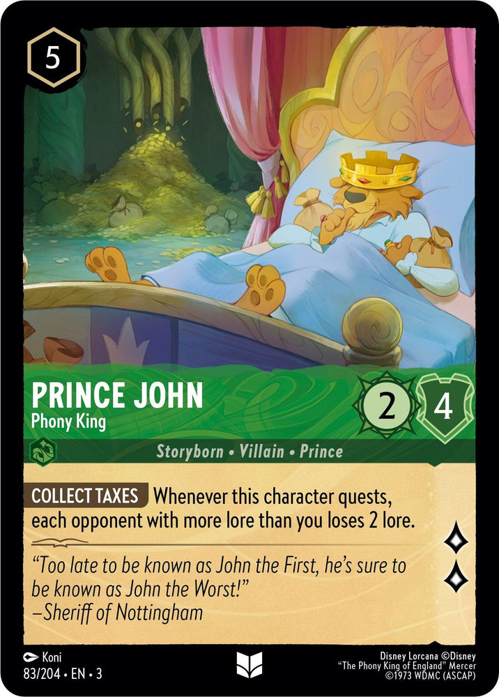 Prince John - Phony King (83//204) [Into the Inklands] (ONLINE ORDER ONLY)