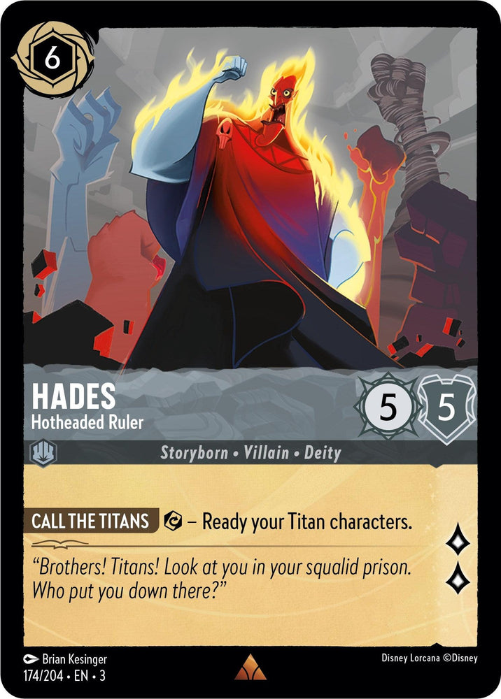 Hades - Hotheaded Ruler (174/204) [Into the Inklands] (ONLINE ORDER ONLY)