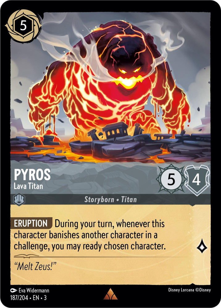 Pyros - Lava Titan (187/204) [Into the Inklands] (ONLINE ORDER ONLY)