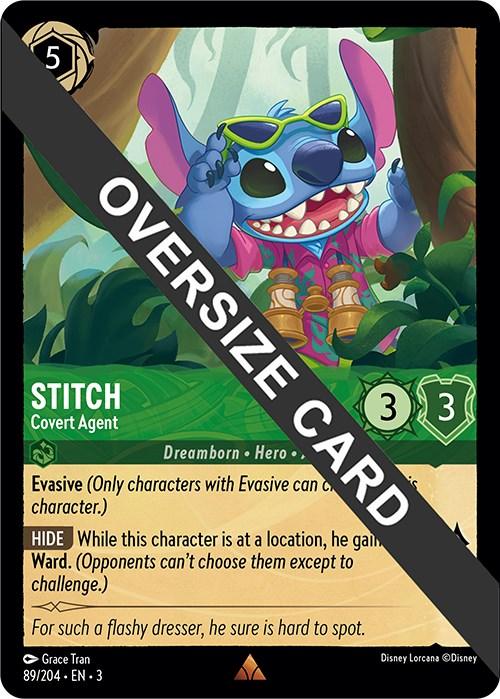 Stitch - Covert Agent (Oversized) (89//204) [Into the Inklands] (ONLINE ORDER ONLY)