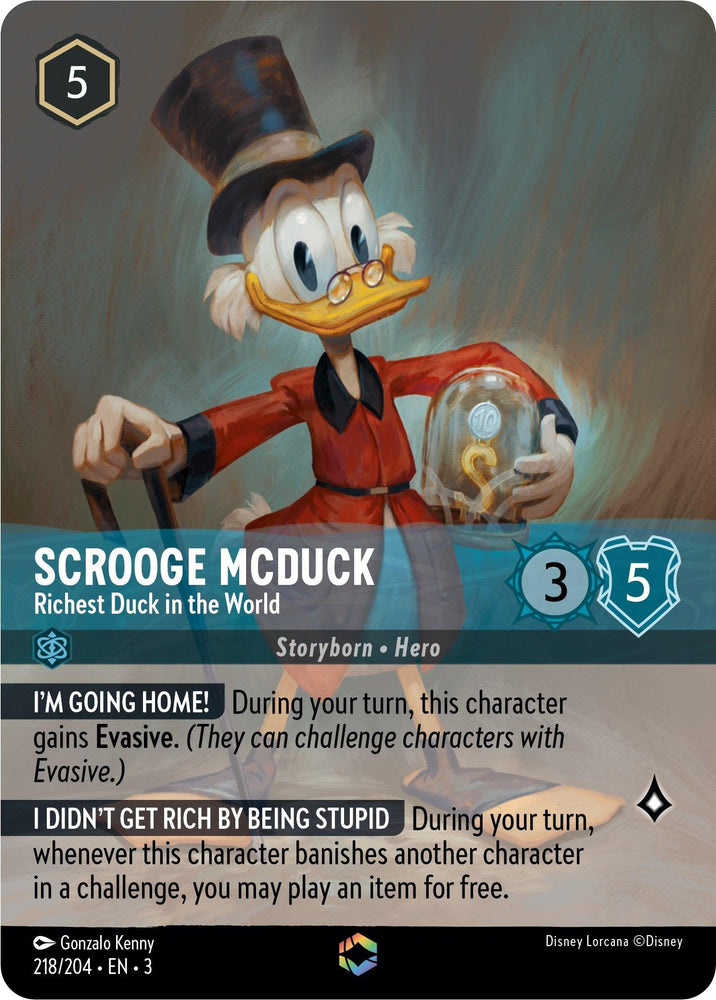 Scrooge McDuck - Richest Duck in the World (Enchanted) (218/204) [Into the Inklands] (ONLINE ORDER ONLY)