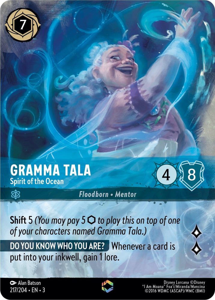 Gramma Tala - Spirit of the Ocean (Enchanted) (217/204) [Into the Inklands] (ONLINE ORDER ONLY)