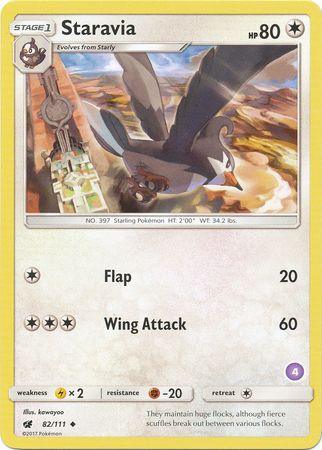 Staravia (82/111) (Deck Exclusive #4) [Sun & Moon: Trainer Kit - Alolan Sandslash] (Online Only)