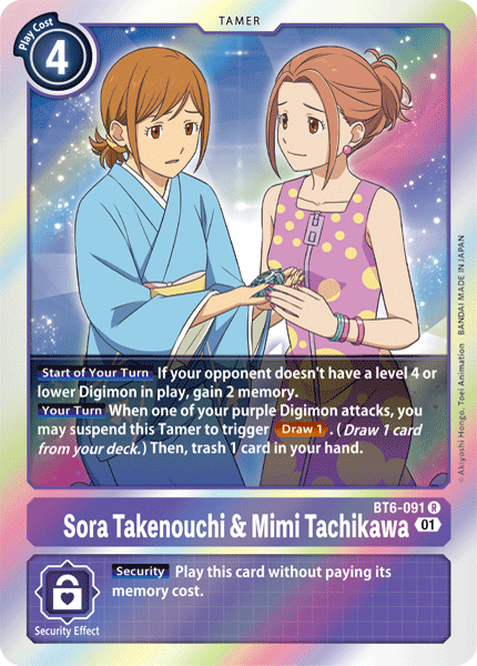 Sora Takenouchi & Mimi Tachikawa [BT6-091] [Double Diamond] (ONLINE ORDER ONLY)
