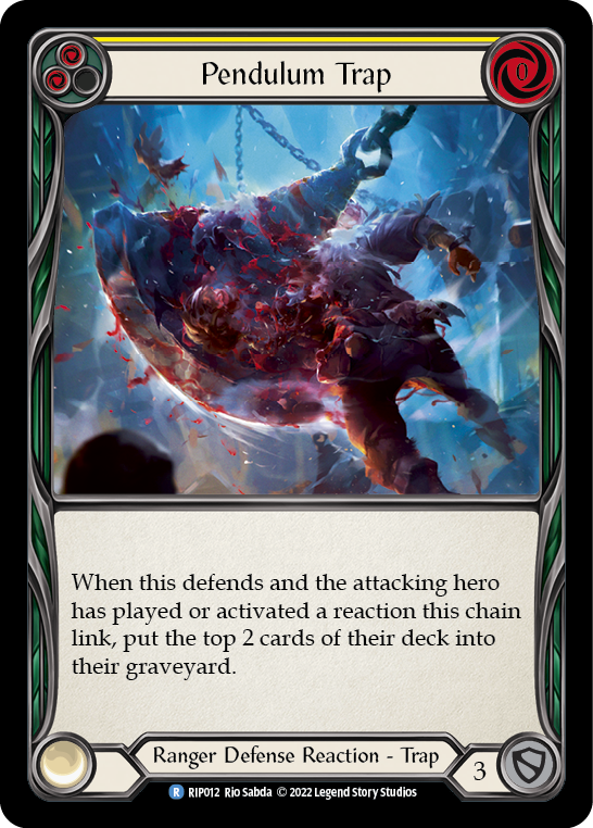 Pendulum Trap (Yellow) [RIP012] (Outsiders Riptide Blitz Deck)