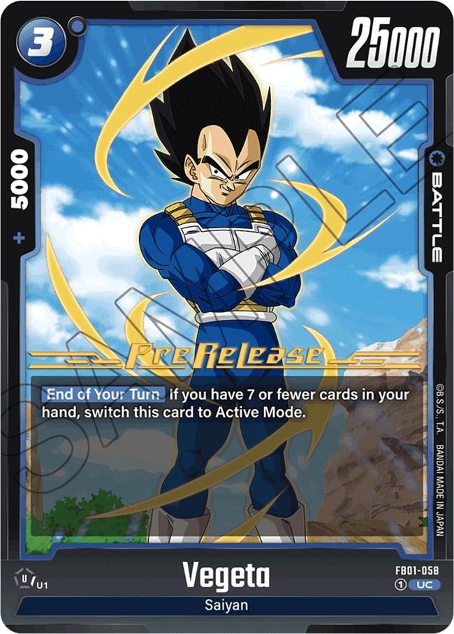 Vegeta (FB01-058) [Awakened Pulse Pre-Release Cards] (ONLINE ORDER ONLY)