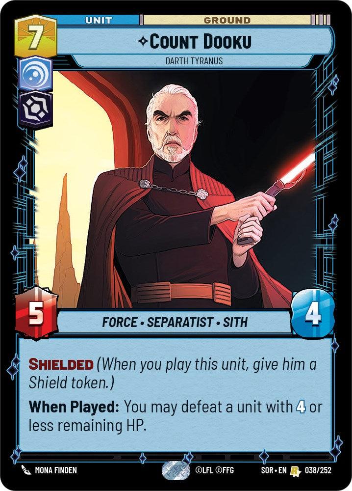 Count Dooku - Darth Tyranus (038/252) [Spark of Rebellion] (ONLINE ORDER ONLY)