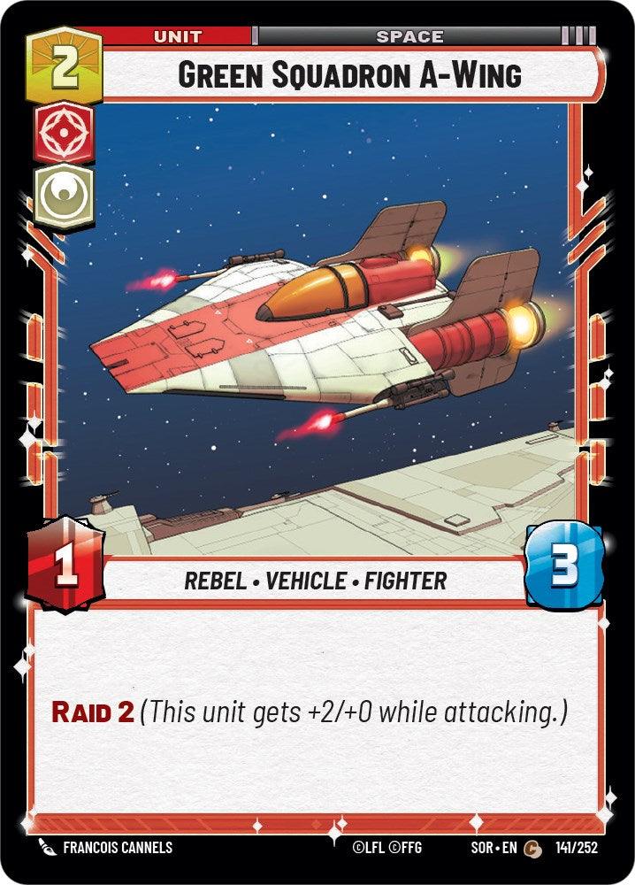 Green Squadron A-Wing (141/252) [Spark of Rebellion] (ONLINE ORDER ONLY)