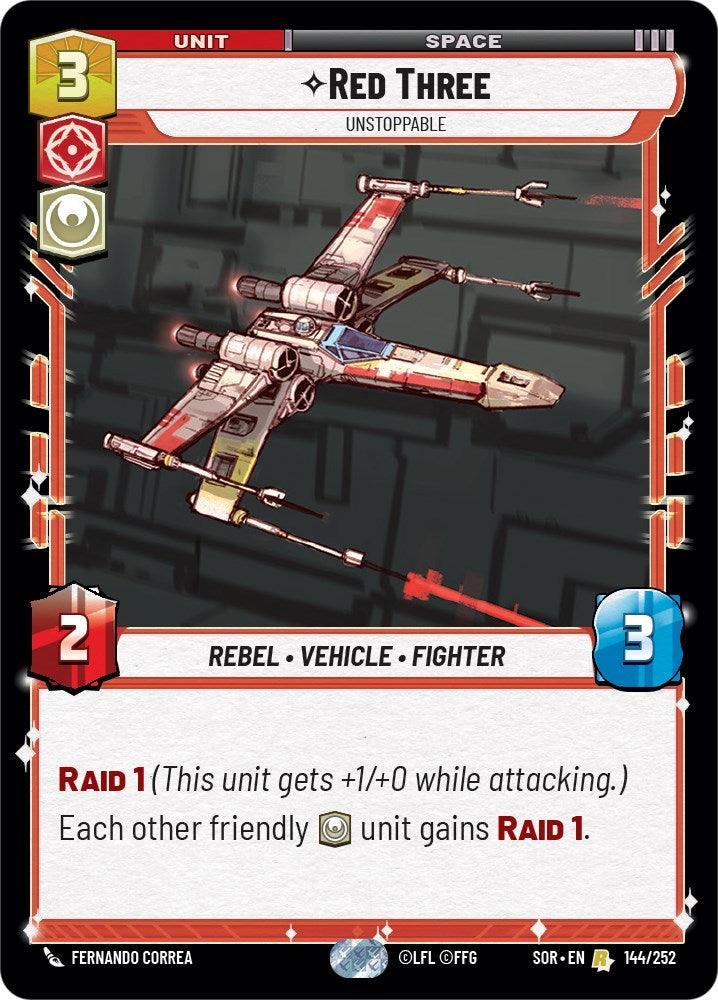 Red Three - Unstoppable (144/252) [Spark of Rebellion] (ONLINE ORDER ONLY)