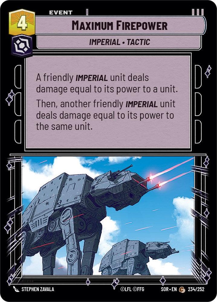 Maximum Firepower (234/252) [Spark of Rebellion] (ONLINE ORDER ONLY)