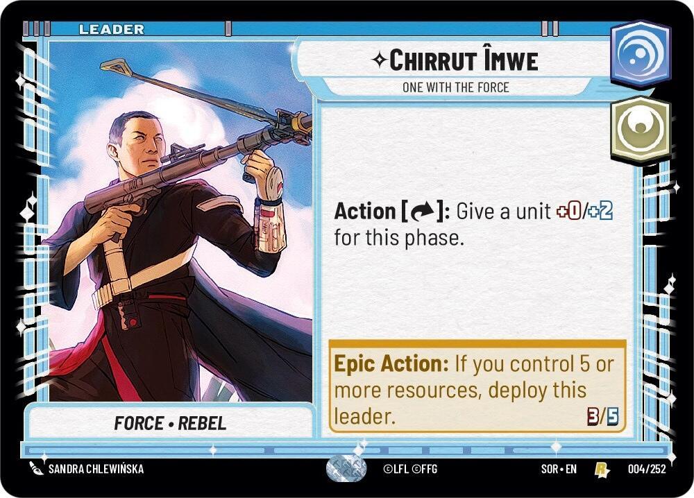 Chirrut emwe - One With The Force (004/252) [Spark of Rebellion] (ONLINE ORDER ONLY)