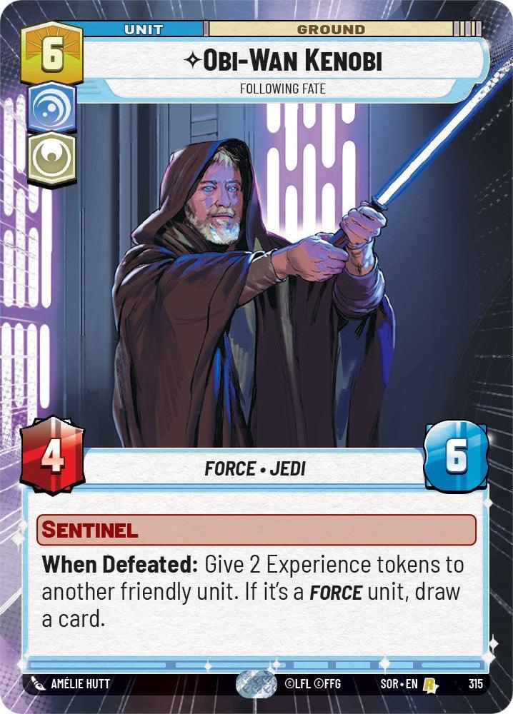 Obi-Wan Kenobi - Following Fate (Hyperspace) (315) [Spark of Rebellion] (ONLINE ORDER ONLY)