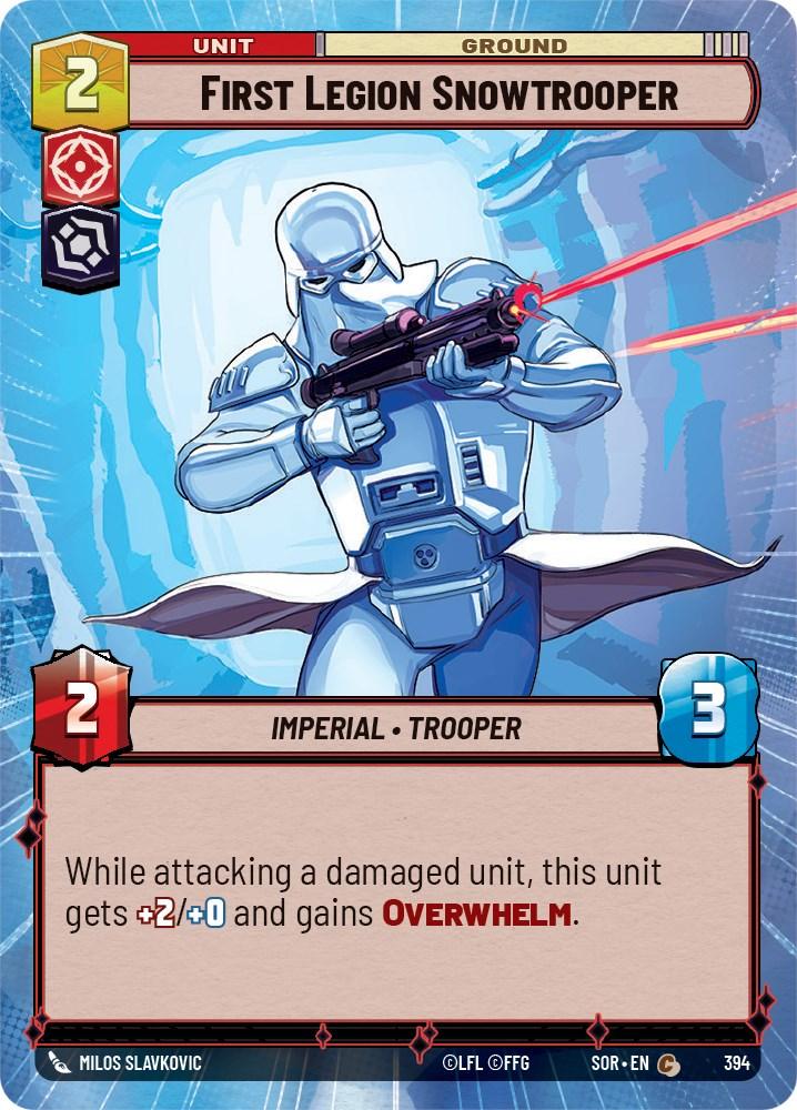First Legion Snowtrooper (Hyperspace) (394) [Spark of Rebellion] (ONLINE ORDER ONLY)