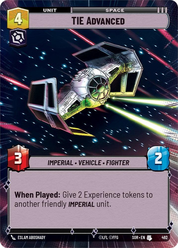 TIE Advanced (Hyperspace) (492) [Spark of Rebellion] (ONLINE ORDER ONLY)