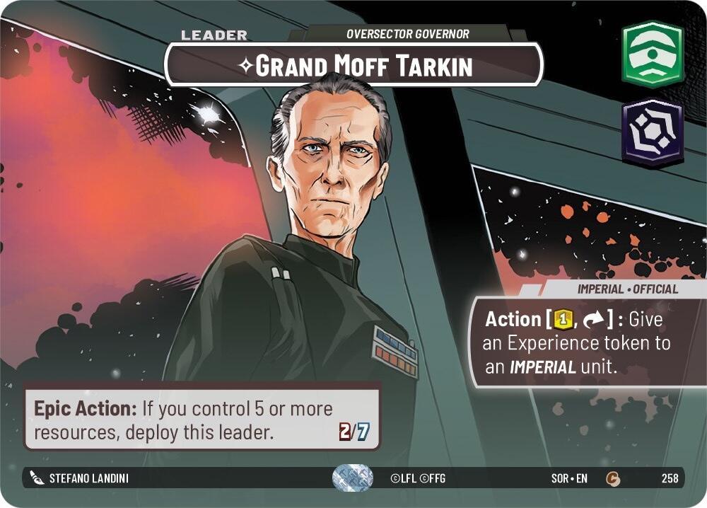 Grand Moff Tarkin - Oversector Governor (Showcase) (258) [Spark of Rebellion] (ONLINE ORDER ONLY)